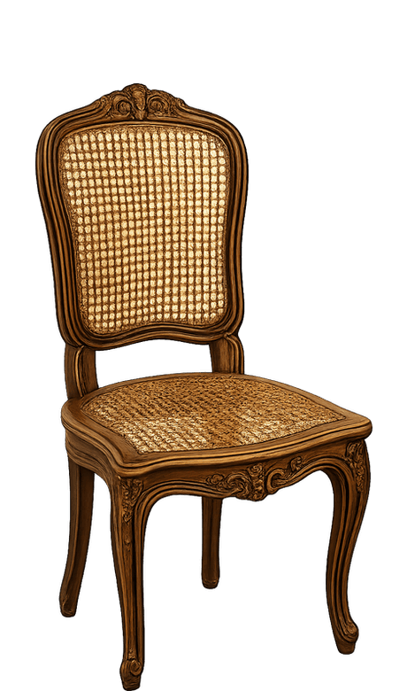 Silla antigua restaurada